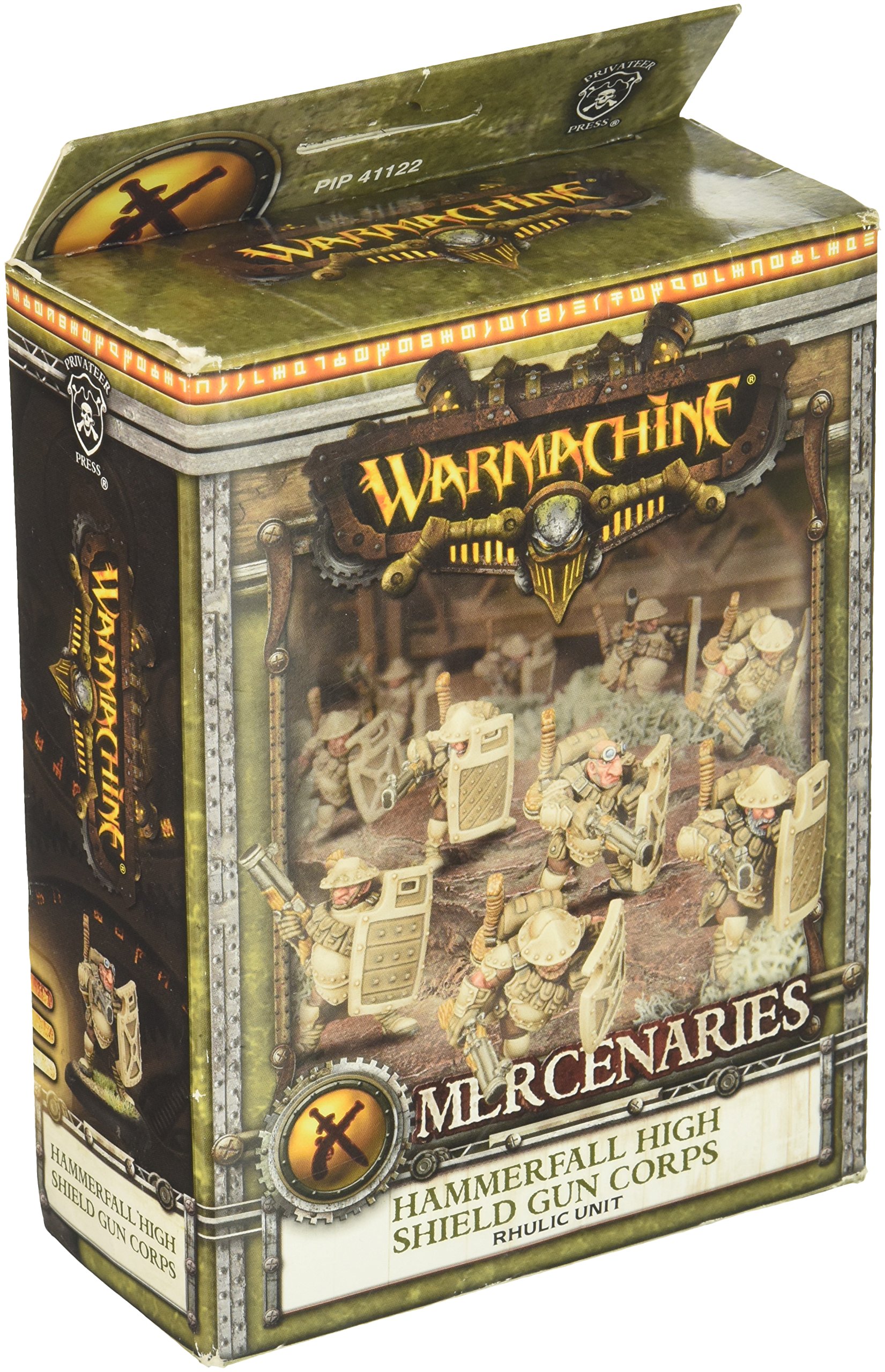 Privateer Press Warmachine Mercenaries High Shield Gun Corps Model Kit - Tabletop Wargaming Miniatures for Strategy Games & Collectors