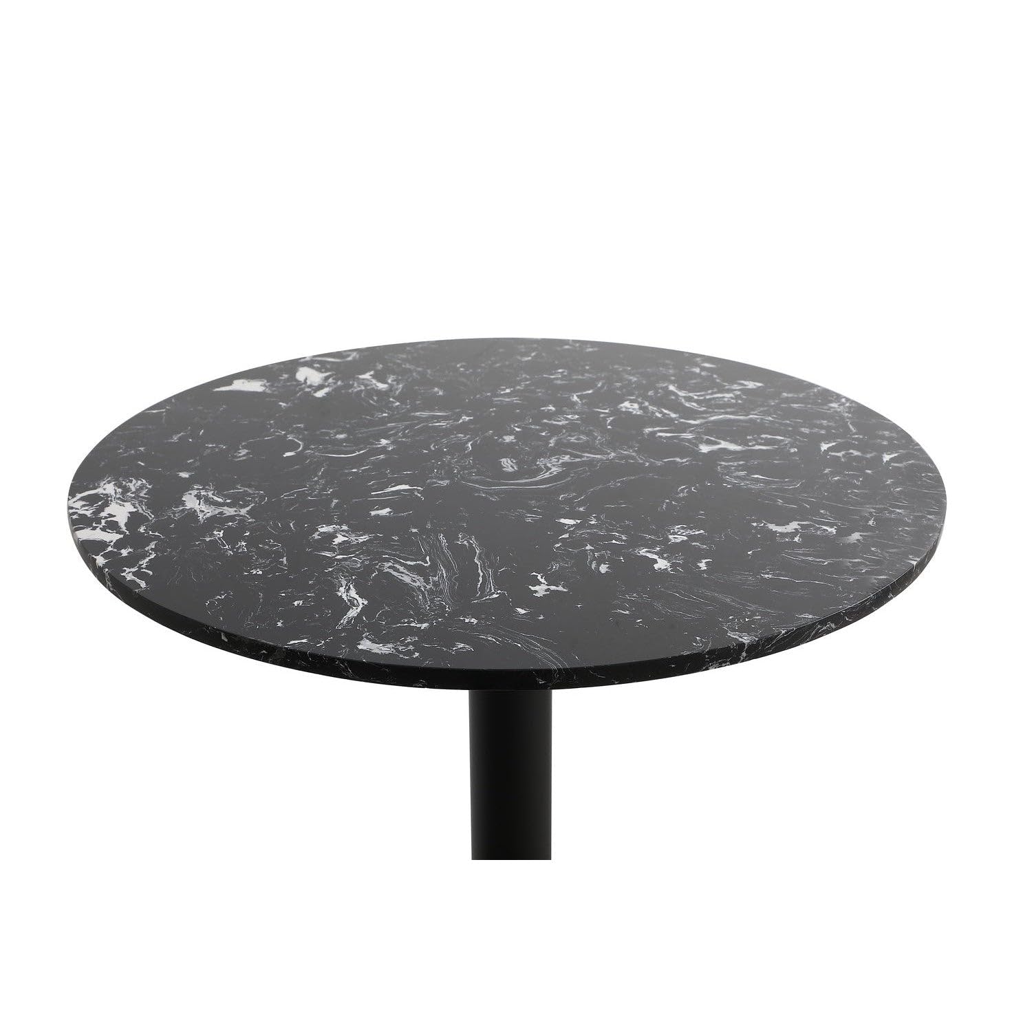 23 Inch Black Modern Pub Table - Elegant Home Decor for Kitchen, Bar & Dining Room - Perfect for Small Spaces & Entertaining Guests