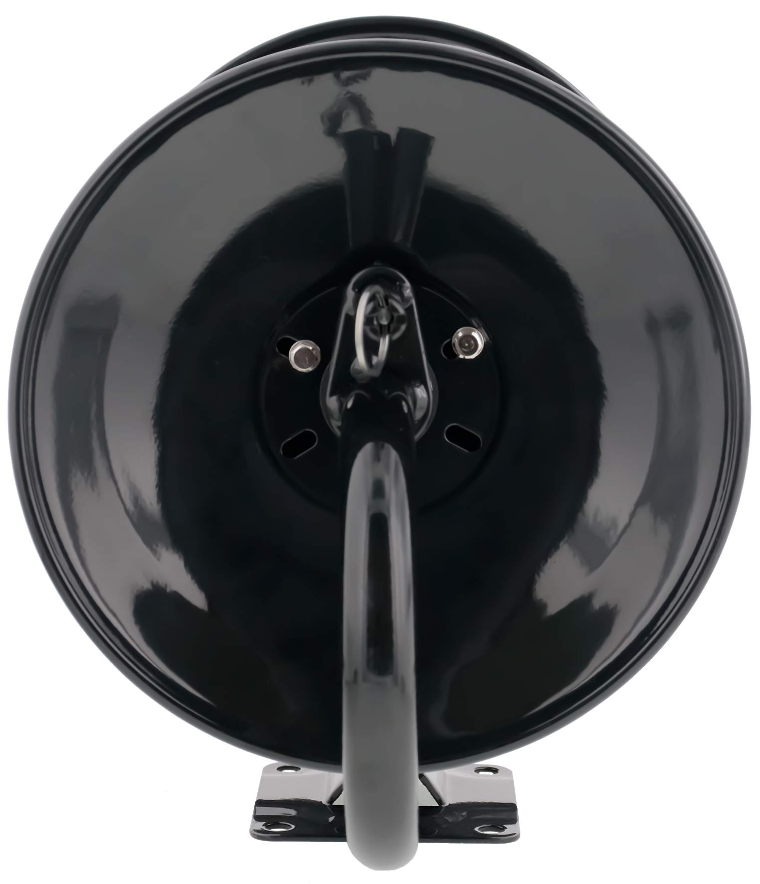 Steel Dragon Tools 4000 PSI 100-Foot Black Powder Coated Pressure Washer Hose Reel - Heavy Duty for Car Washing, Driveway Cleaning & Outdoor Home Maintenance