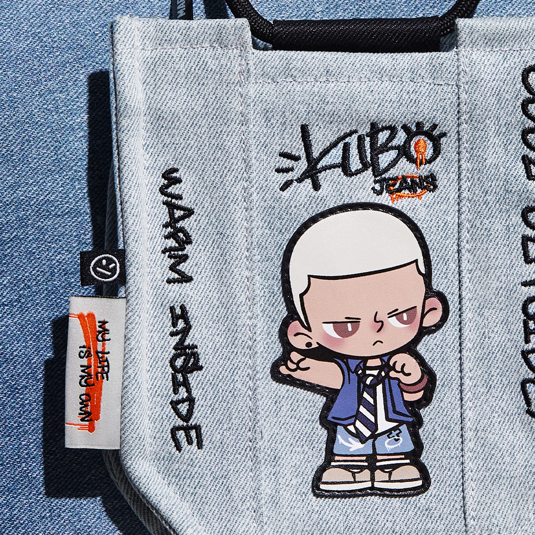 POP MART KUBO JEANS Series Mini Bag - Cute Denim Crossbody Purse for Women | Perfect for Daily Use, Shopping & Travel Accessories
