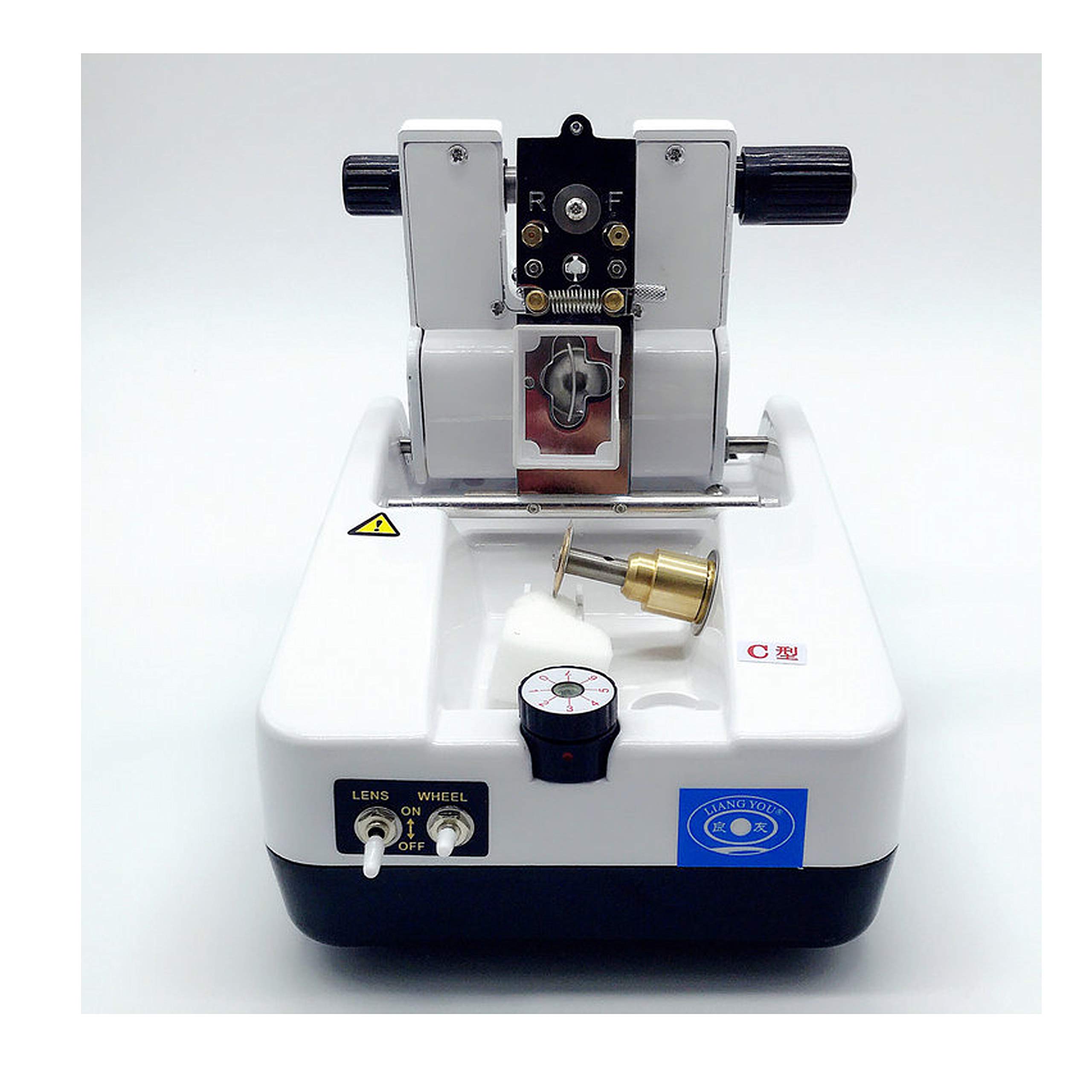 1800C Auto Lens Grooving Machine - Thin Stainless Steel Optical Equipment for Lens Grooving (110V) | Perfect for Eyeglass Frame Making & Optical Lab Precision Work