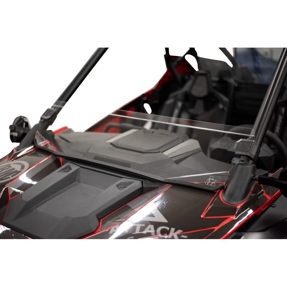 Polaris RZR Pro XP/XP 4 & Pro R Windshield - Tusk Removable Half Clear Shield for 2020-2024 Models | Scratch Resistant ATV Protection | Perfect for Off-Roading & Trail Riding