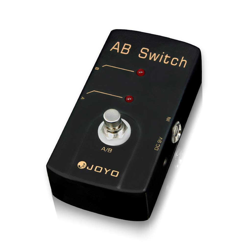 JOYO JF-30 A/B Switch Pedal for Guitar - True Bypass Effects Loop Selector with Dual Output Chains | Perfect for Live Performances & Studio Recording