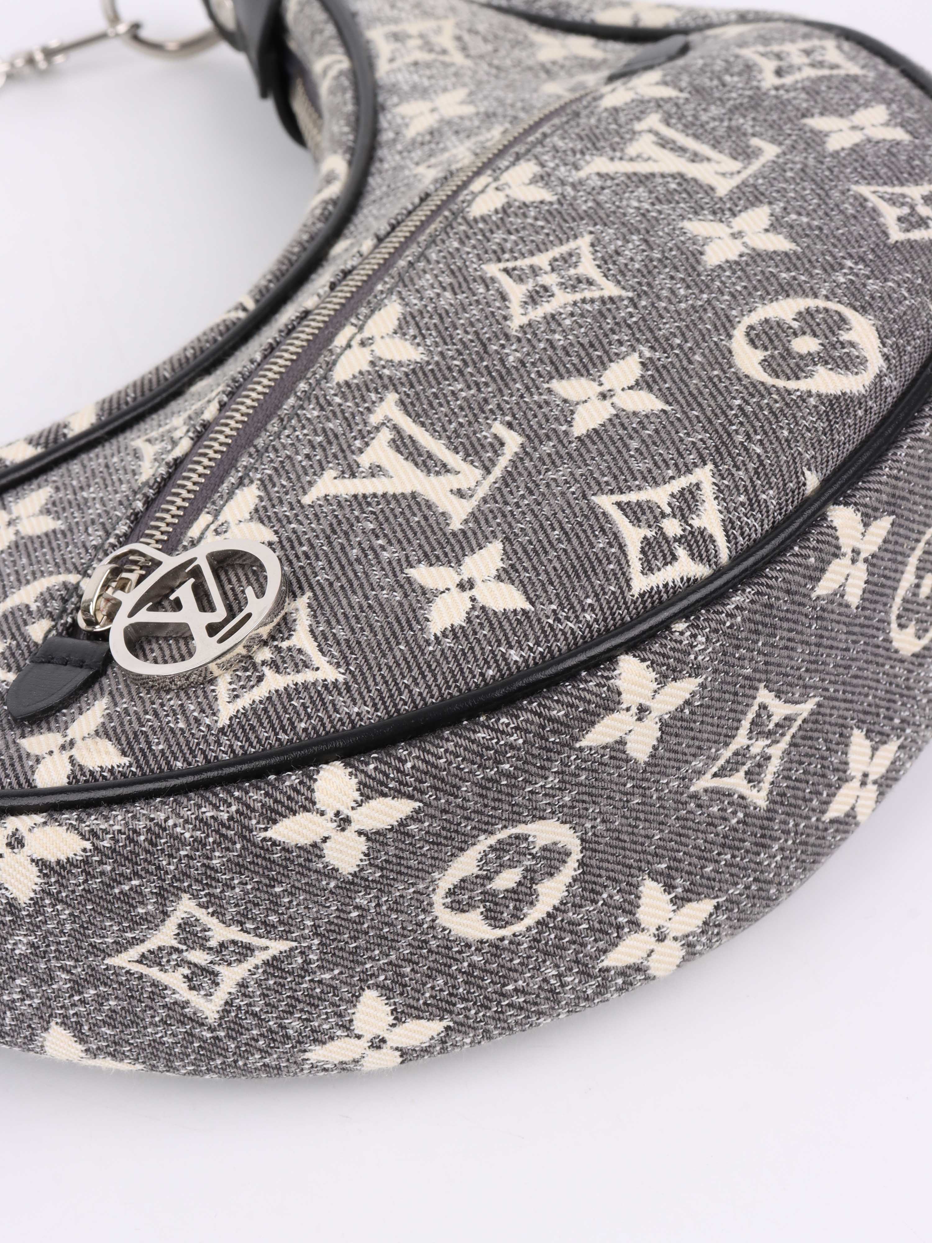 Louis Vuitton Black Denim Loop Bag - Stylish Designer Handbag for Women, Perfect for Everyday Use, Work & Travel Accessories