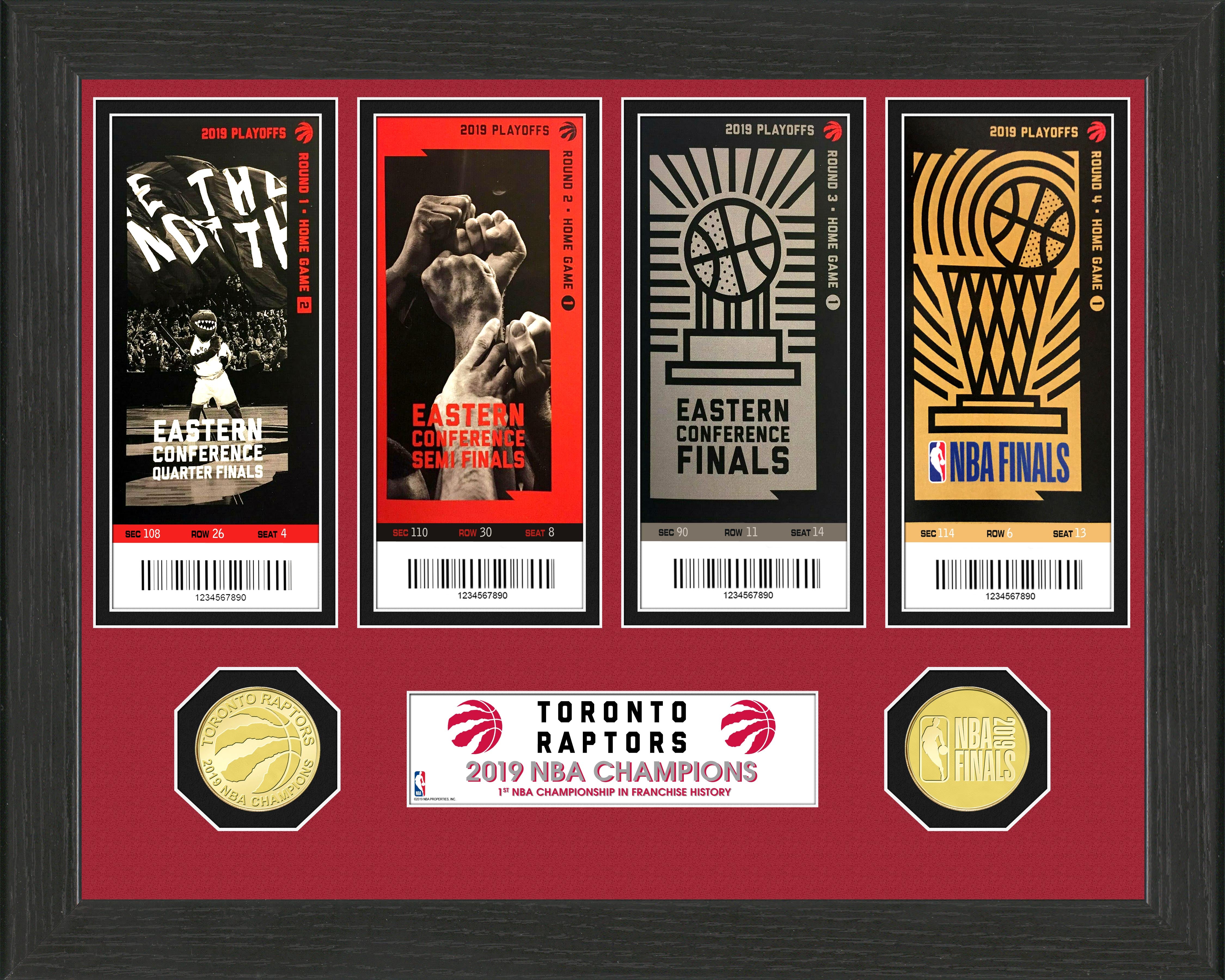 Toronto Raptors 2019 NBA Finals Champions Commemorative Ticket Collection - Perfect for Sports Memorabilia Fans & Basketball Collectors