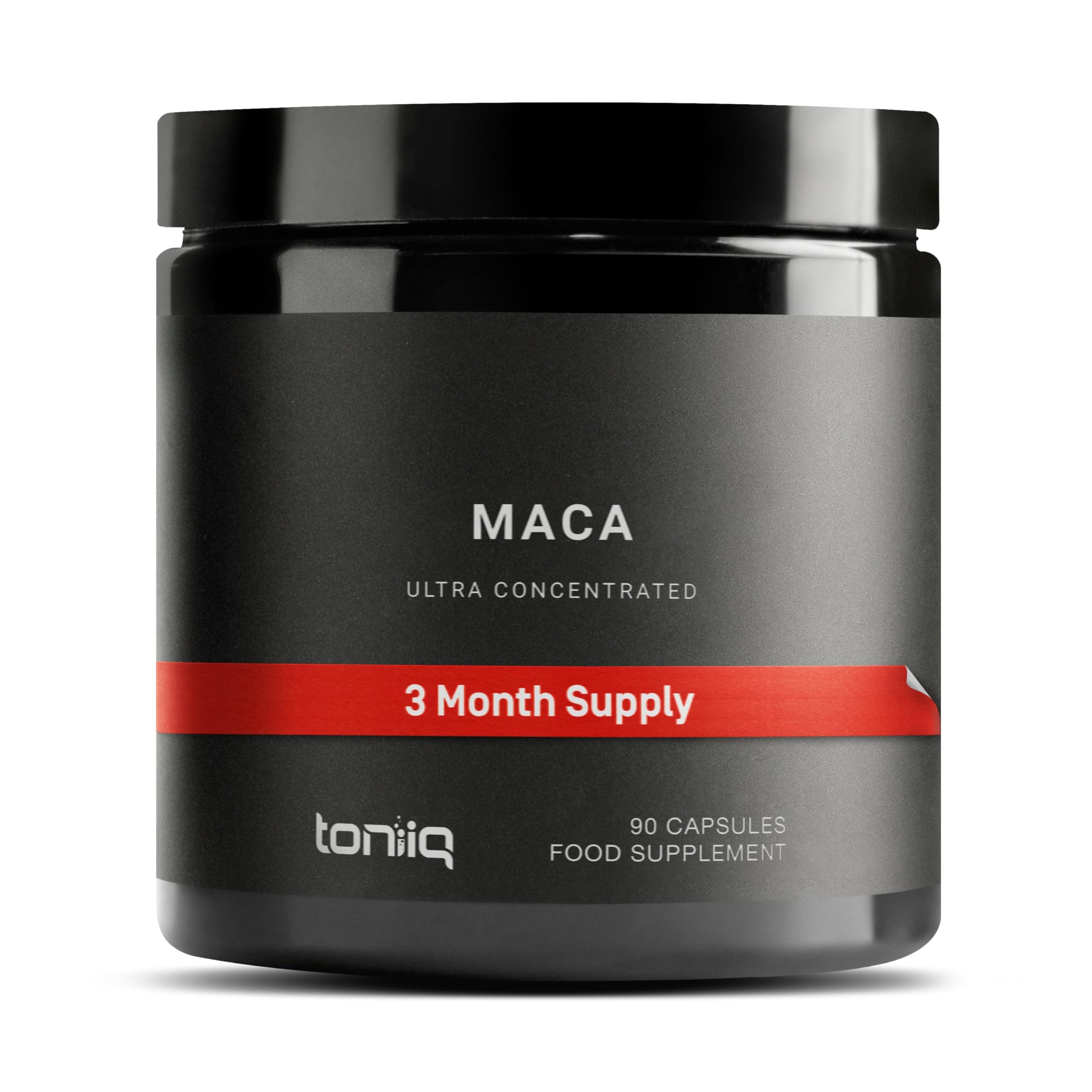 Premium Maca Root Extract 20:1 - Black, Red & Yellow Maca Complex | Wildcrafted, Single Origin & Highly Concentrated | 90 Vegan Capsules | Energy, Libido & Hormone Support | Third-Party Tested | For Natural Energy Boost, Stress Relief & Sexual Wellness