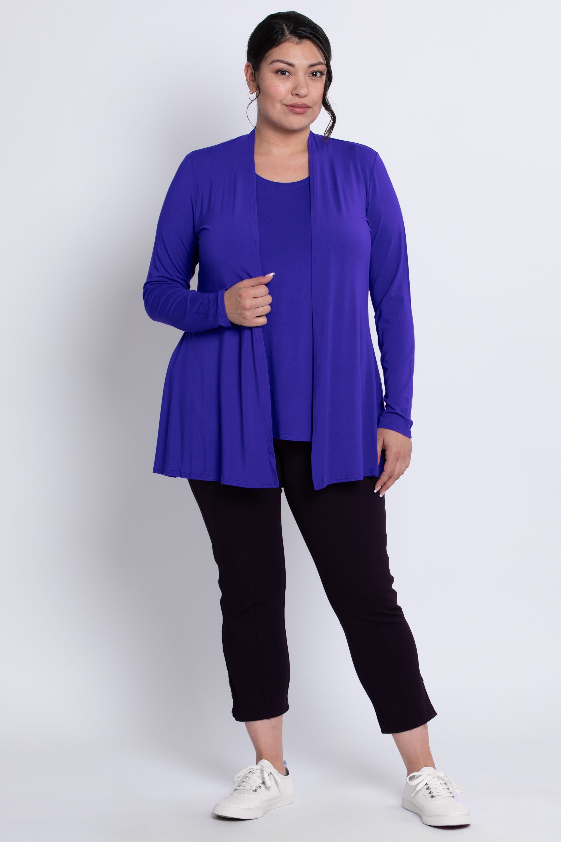 Premium Chopra Jacket for Women - Soft Violet Bamboo Fabric - Lightweight & Breathable for Yoga, Travel & Outdoor Activities
