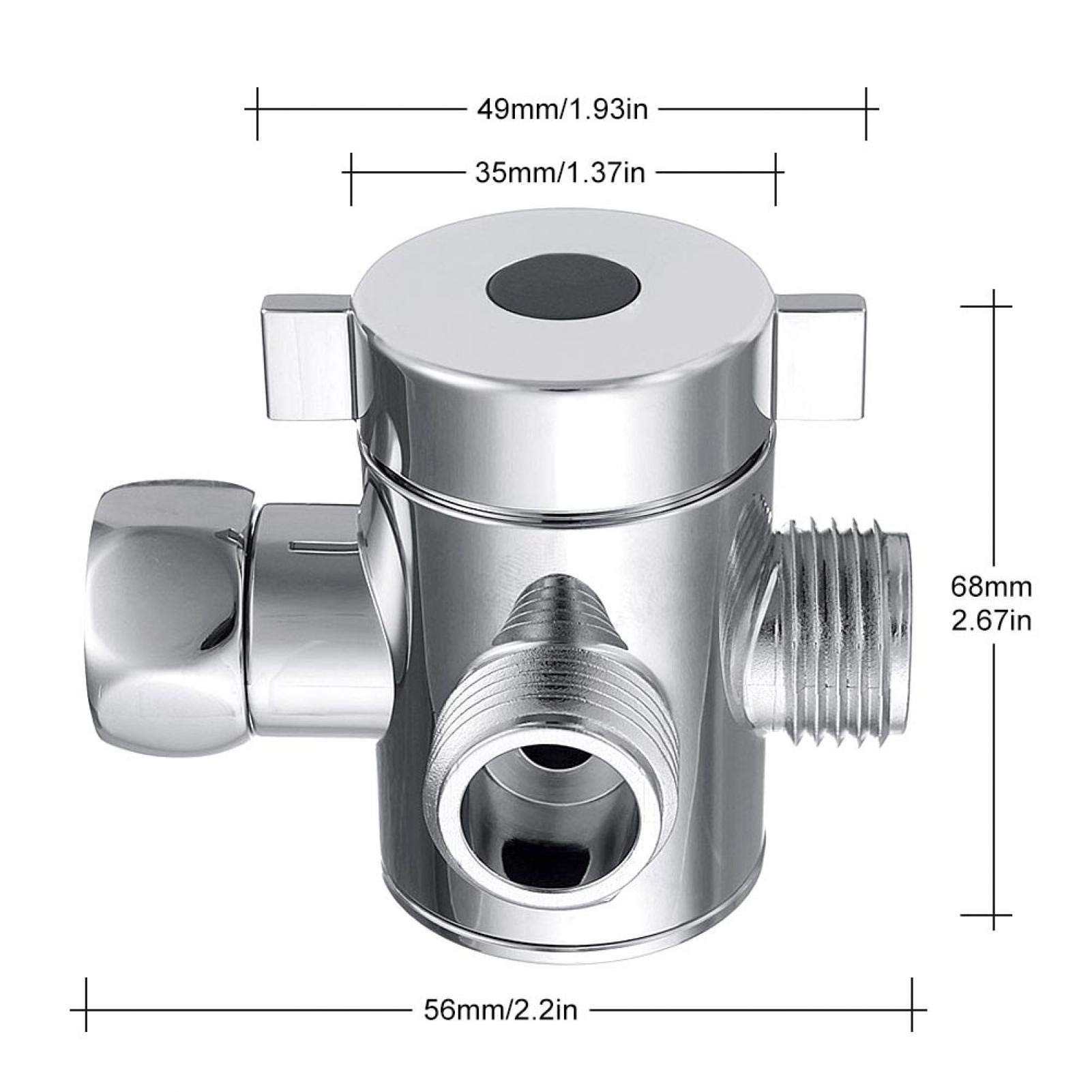 Shipenophy 3-Way Shower Diverter Valve - G1/2