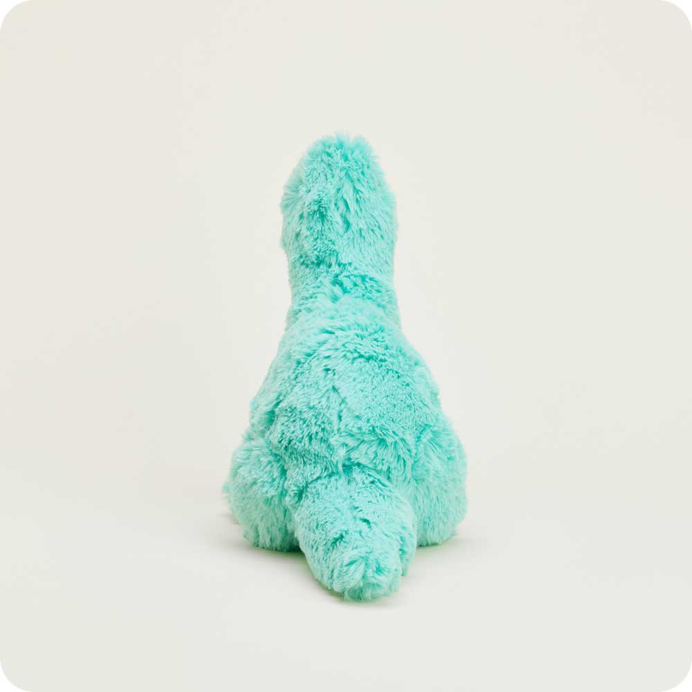 Teal Long Neck Dinosaur Warmies - Soft Plush Heating Pad for Kids & Adults | Microwaveable Warmable Stuffed Animal | Perfect for Stress Relief, Anxiety, and Cold Weather Comfort