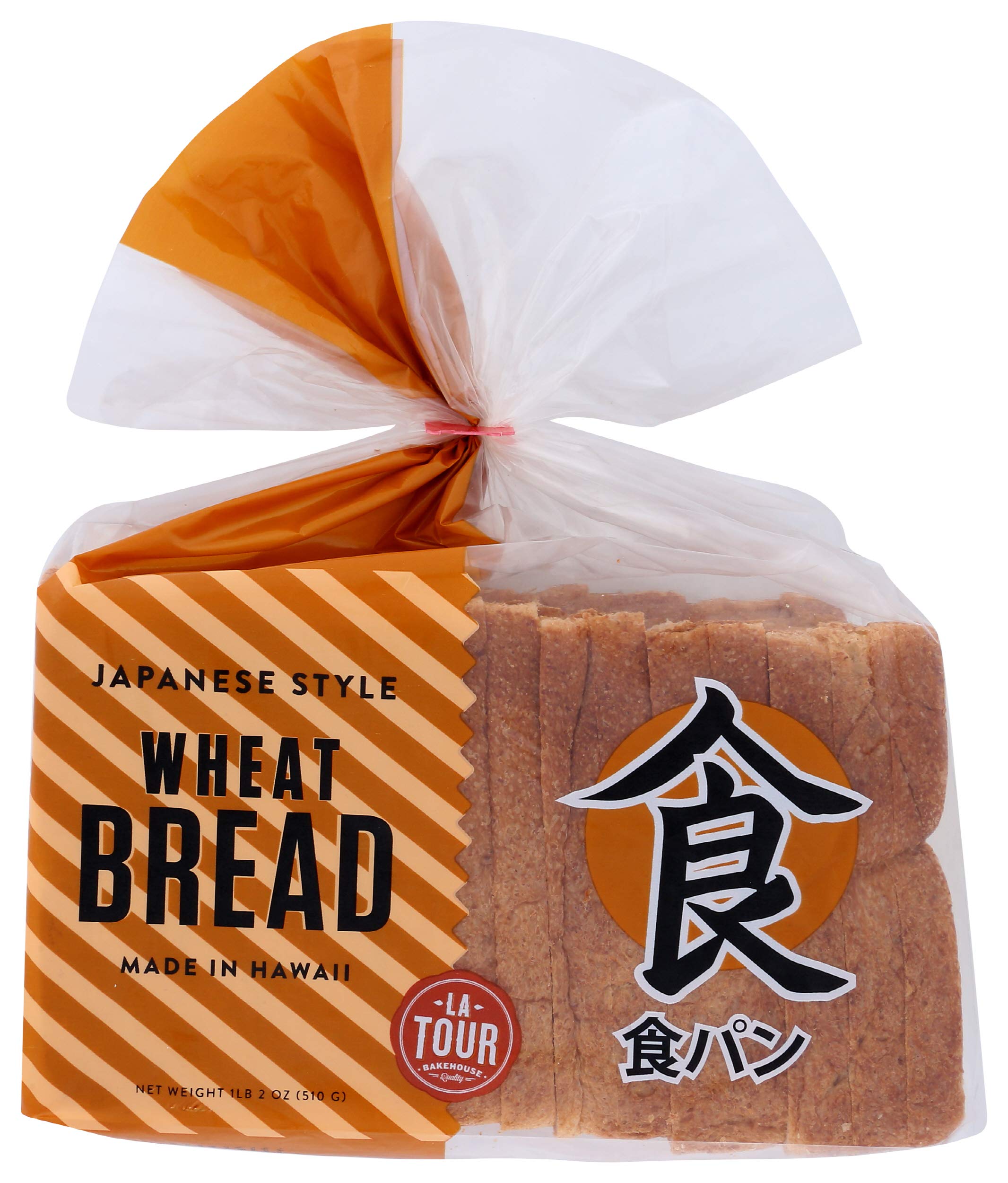 LA TOUR BAKEHOUSE Japanese Style Wheat Bread - 18oz Soft & Fluffy Artisan Loaf for Sandwiches, Toast & Breakfast | Premium Bakery Quality