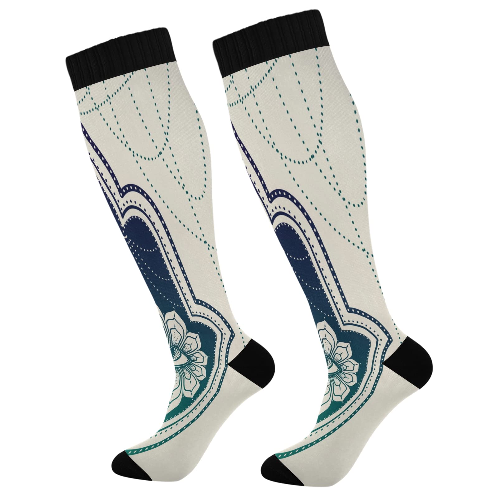 Best Compression Socks for Women & Men - Knee High Sports Socks for Running, Hiking & Fitness - Improved Circulation & Muscle Support - Perfect for Athletes, Travelers & Nurses