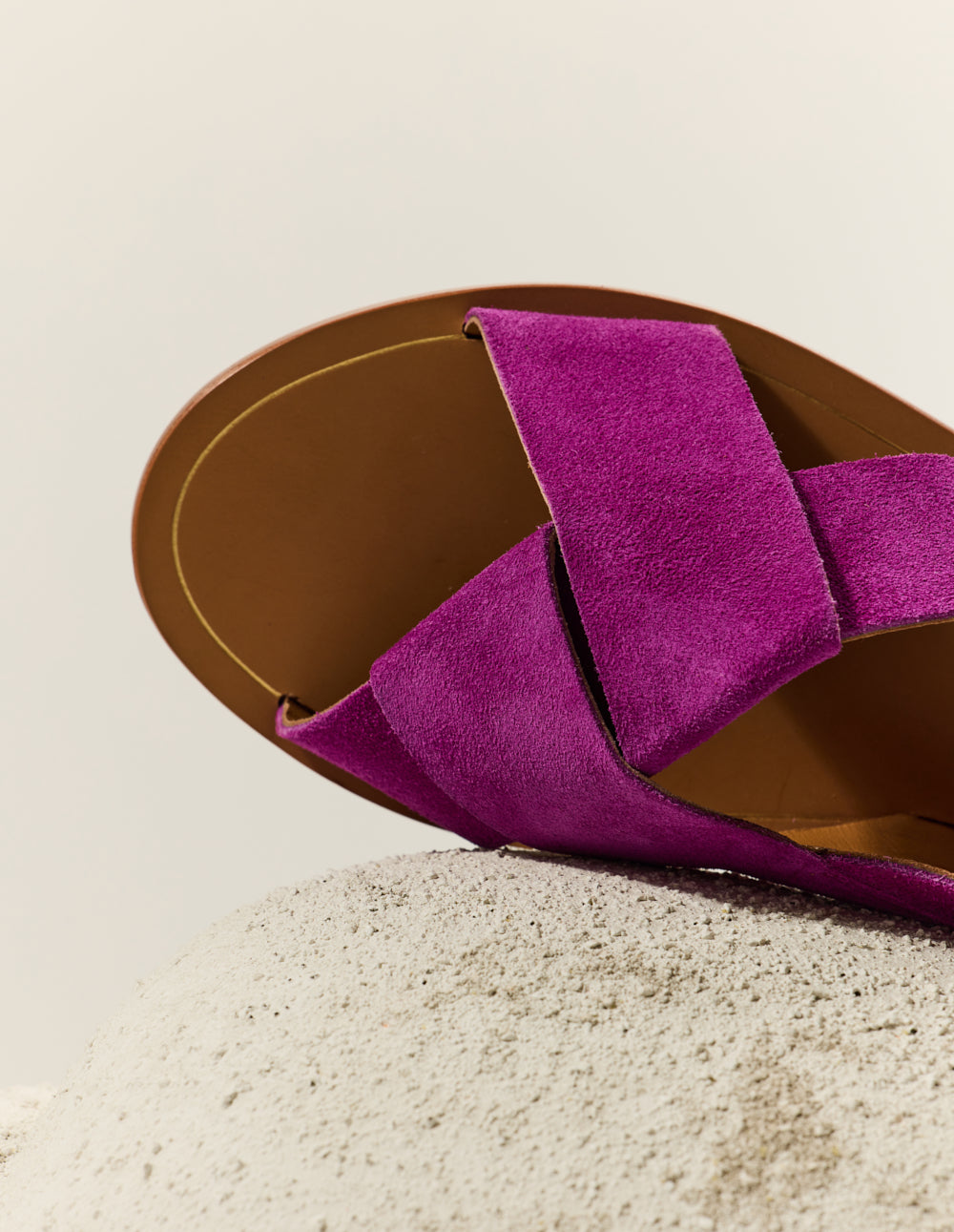 Paloma Suede Sandals in Magenta - Comfortable & Stylish Women's Shoes for Summer, Beach, and Casual Outings