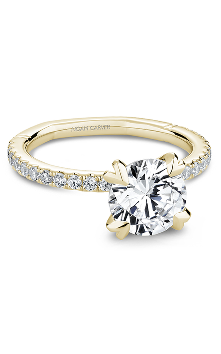 Noam Carver Atelier A043 01YA Diamond Engagement Ring - Elegant Wedding Band for Proposals & Anniversaries