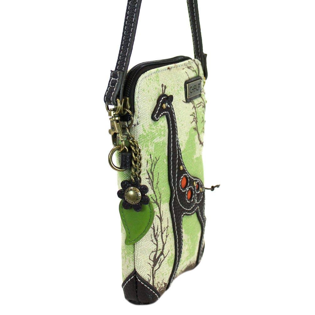 Chala Safari Giraffe Print Crossbody Phone Purse - Adjustable Convertible Strap for Women | Perfect for Travel, Shopping & Everyday Use