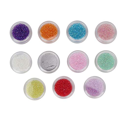 1-3mm Non-Porous Bubble Nail Beads for DIY Manicure & Nail Art - Caviar Beads for Professional Nail Decoration & Phone Case Design | Perfect for Salons, Home Nail Art, and DIY Phone Accessories