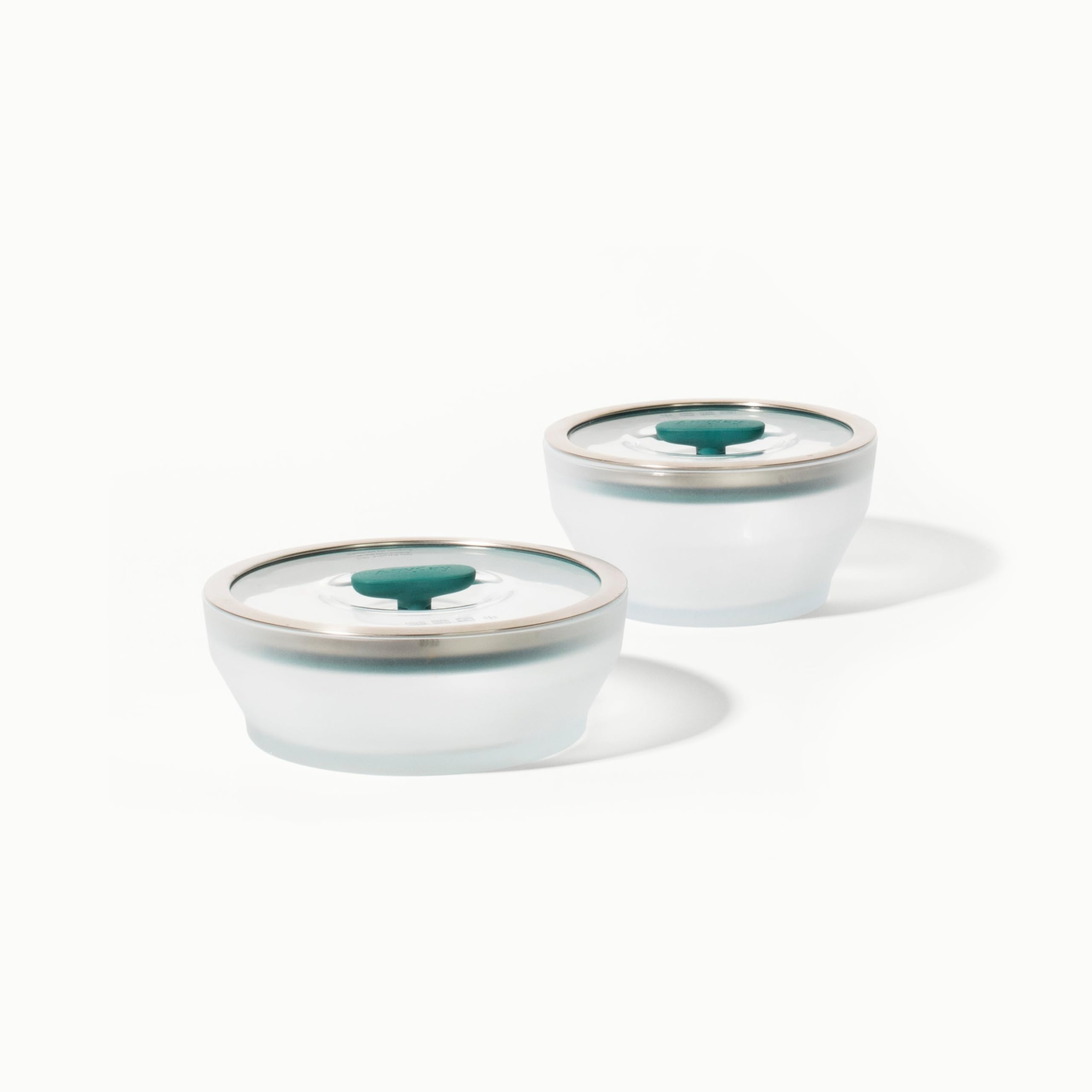 Anyday Cookware Microwave Dish Starter Set - 2-Piece Microwave-Safe Glass Containers with Lids for Cooking, Steaming, Roasting & Food Storage (6.3” Deep & 7.1” Shallow Dishes) - Perfect for Meal Prep, Leftovers & Quick Microwave Meals