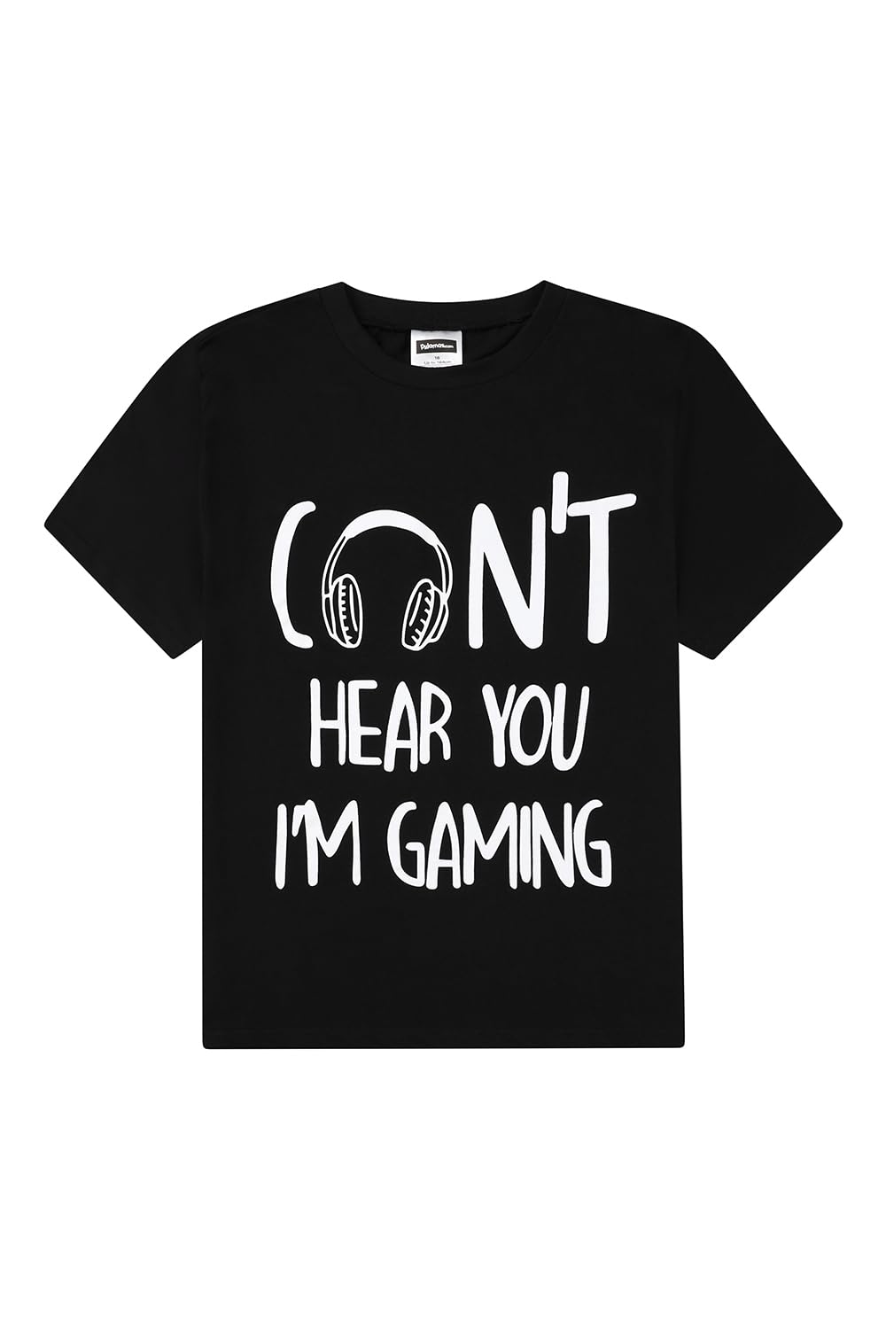 Boys Can't Hear You I'm Gaming Black Cotton Short Pajama Set - Comfortable Sleepwear for Kids & Teens - Perfect for Sleepovers, Lounging, and Gaming Nights