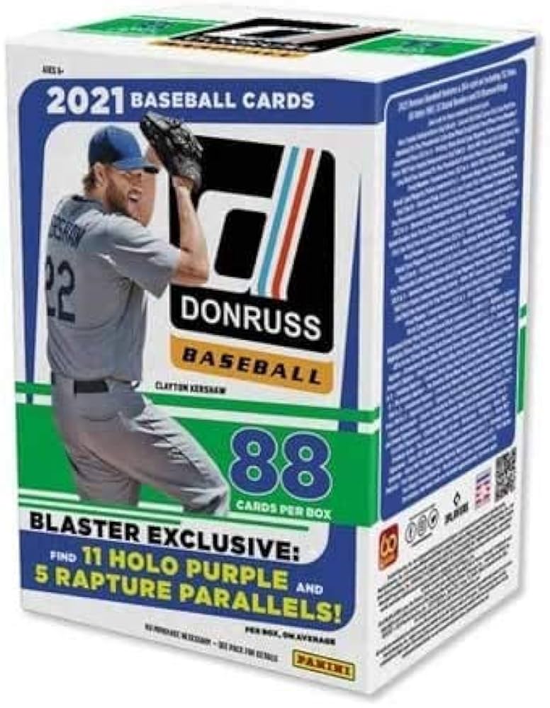 2021 Panini Donruss Baseball Blaster Box - 36 Trading Cards with Rookies & Stars - Perfect for Collectors & Fantasy Baseball Fans