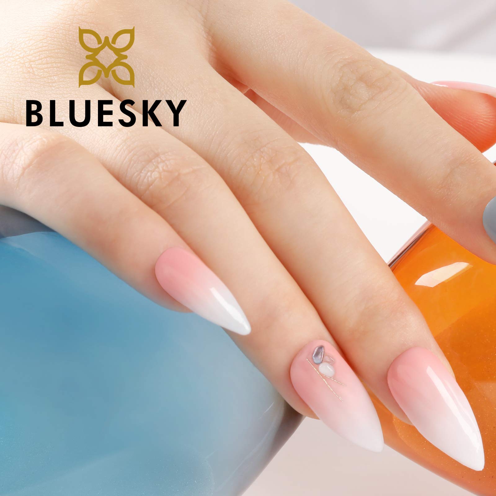 Bluesky Gel Nail Polish - Dolly Mixture Pastel 03 Light Pink | Long Lasting Chip Resistant UV/LED Nail Gel | 10ml Bottle | Perfect for Spring Nails, Bridal Manicures & Everyday Wear