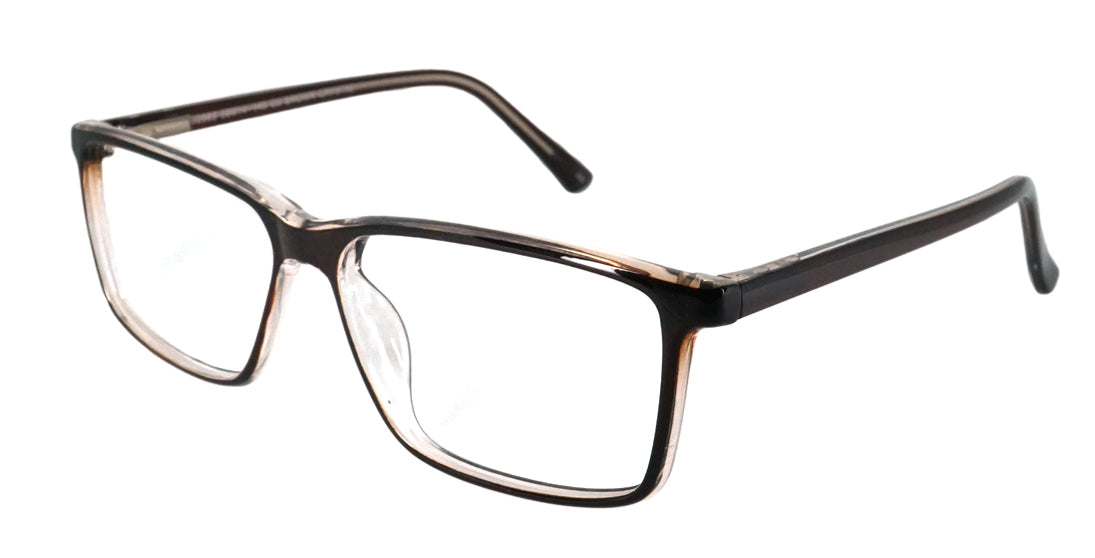 Two Tone Translucent Rectangular Reading Glasses Frame S2863 - Lightweight Eyewear for Reading, Office & Computer Use