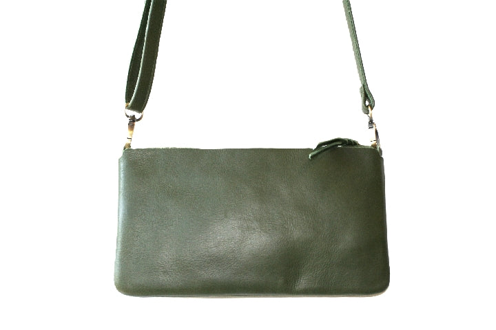 Stylish Olive Green Oblong Crossbody Bag for Women - Perfect for Work, Travel & Everyday Use