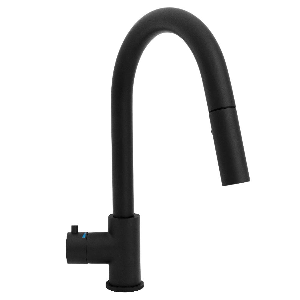ZLINE Gemini Touchless Kitchen Faucet in Matte Black - Sensor Activated Pull-Down Sprayer with High Arc Spout for Modern Kitchens (GEM KFS MB) | Perfect for Busy Home Cooks & Commercial Use