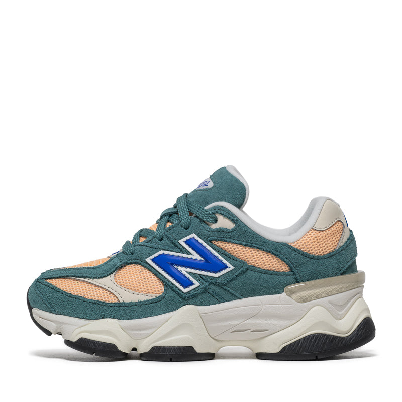 New Balance 9060 Sneakers for Men - Spruce Green & Peach Blossom Colorway - Lightweight Running Shoes for Jogging, Gym Workouts & Casual Wear