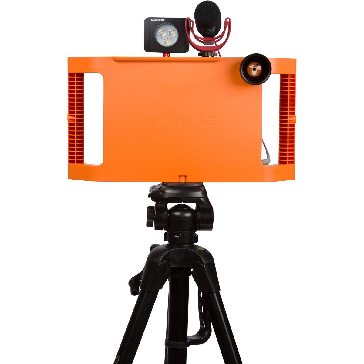 iOgrapher Filmmaking Case for iPad Mini 4th/5th/6th Generation - Orange | Professional Video Recording & Photography Accessory | Perfect for Vlogging, YouTube Content Creation & Mobile Filmmaking