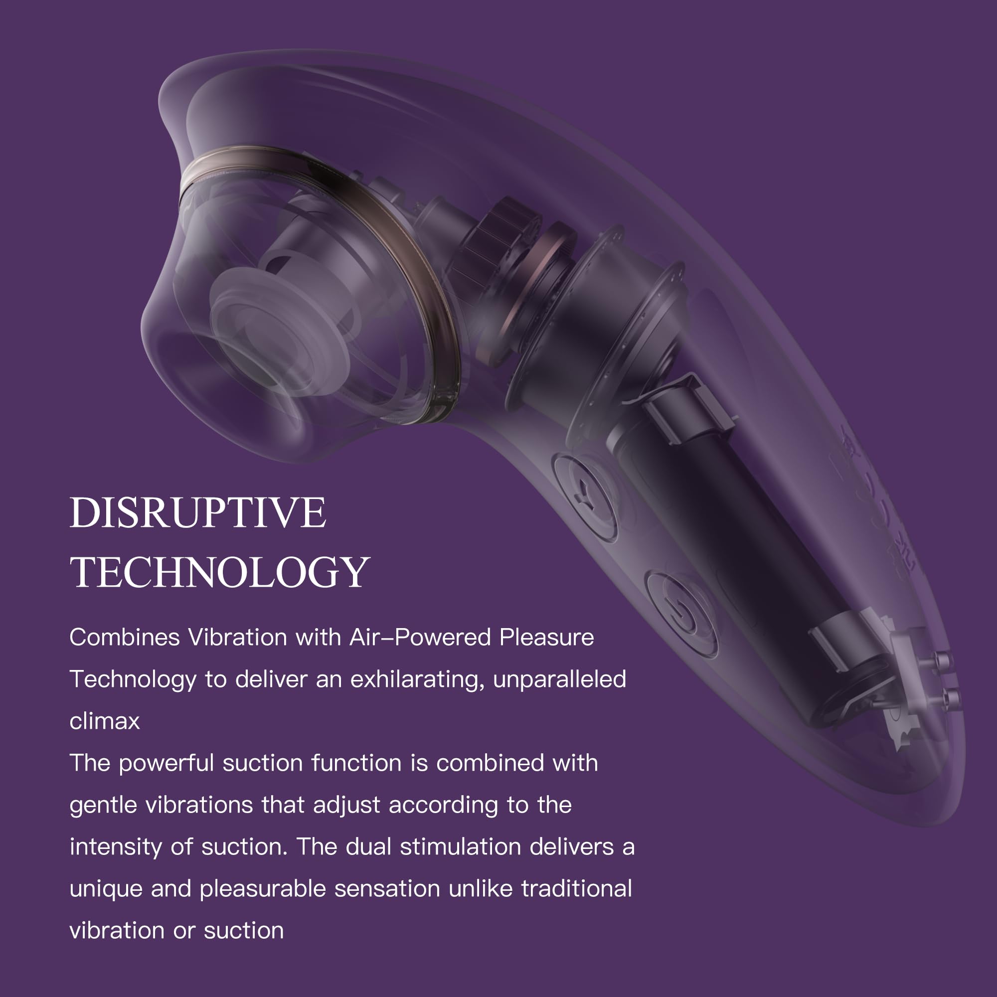 Premium 2-in-1 Rose Sucking Vibrator for Women - 9 Powerful Suction & Vibration Modes, Waterproof Clitoral & Nipple Stimulator, Adult Sex Toy for Solo Play & Couples Intimacy - Perfect for Bedroom Romance & Sensual Massage