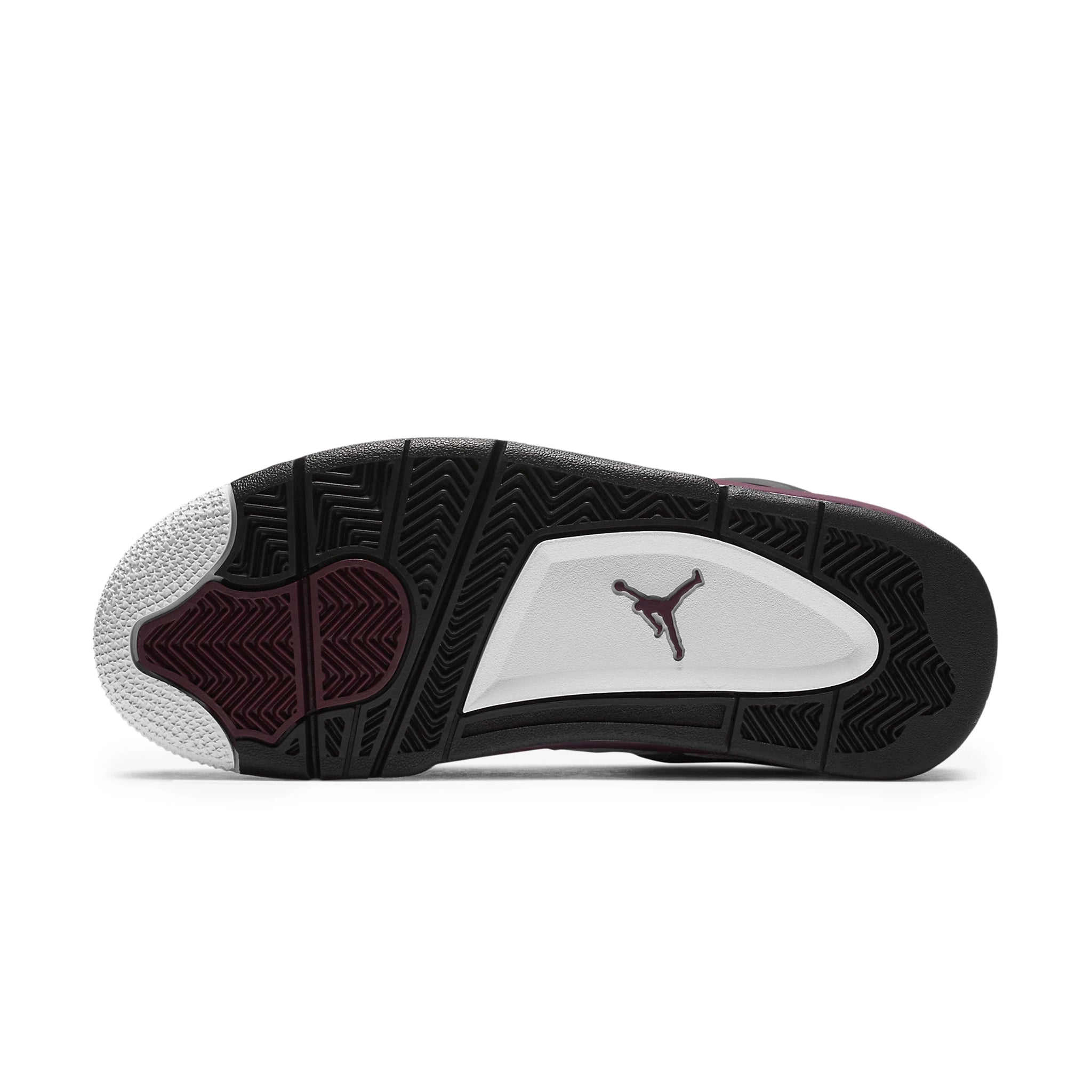 Paris Saint Germain x Air Jordan 4 Retro Bordeaux (GS) Basketball Shoes - Limited Edition Sneakers for Women & Girls - Perfect for Streetwear, Sports & Fashion Outfits