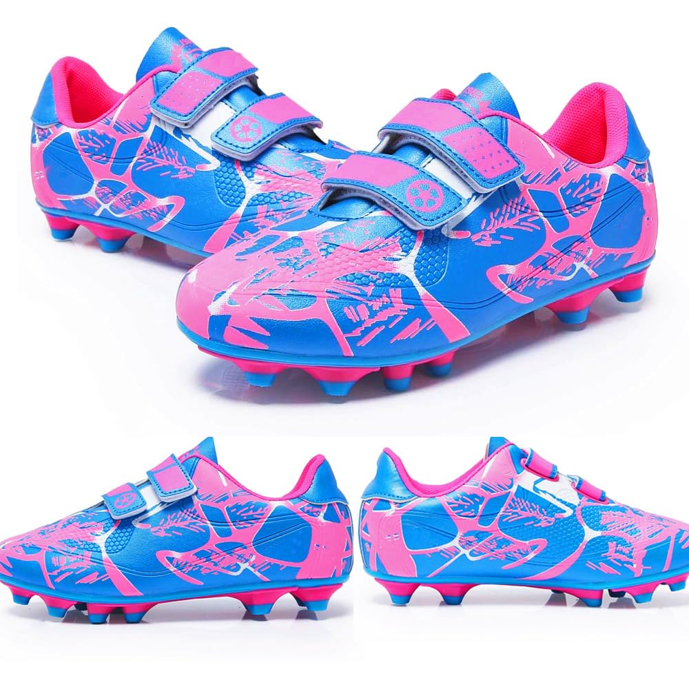 Boys Soccer Shoes for Kids - Football Boots for Outdoor Sports & Running