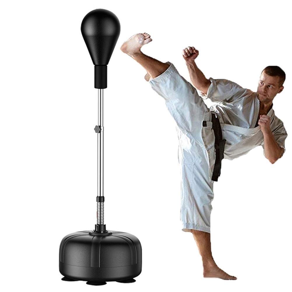 Adjustable Height Boxing Ball Stand with Durable Spring - Heavy Duty Punching Ball for Stress Relief, Fitness Training & Home Gym Workouts - Perfect for Boxing Practice, Cardio Exercise & Anger Management
