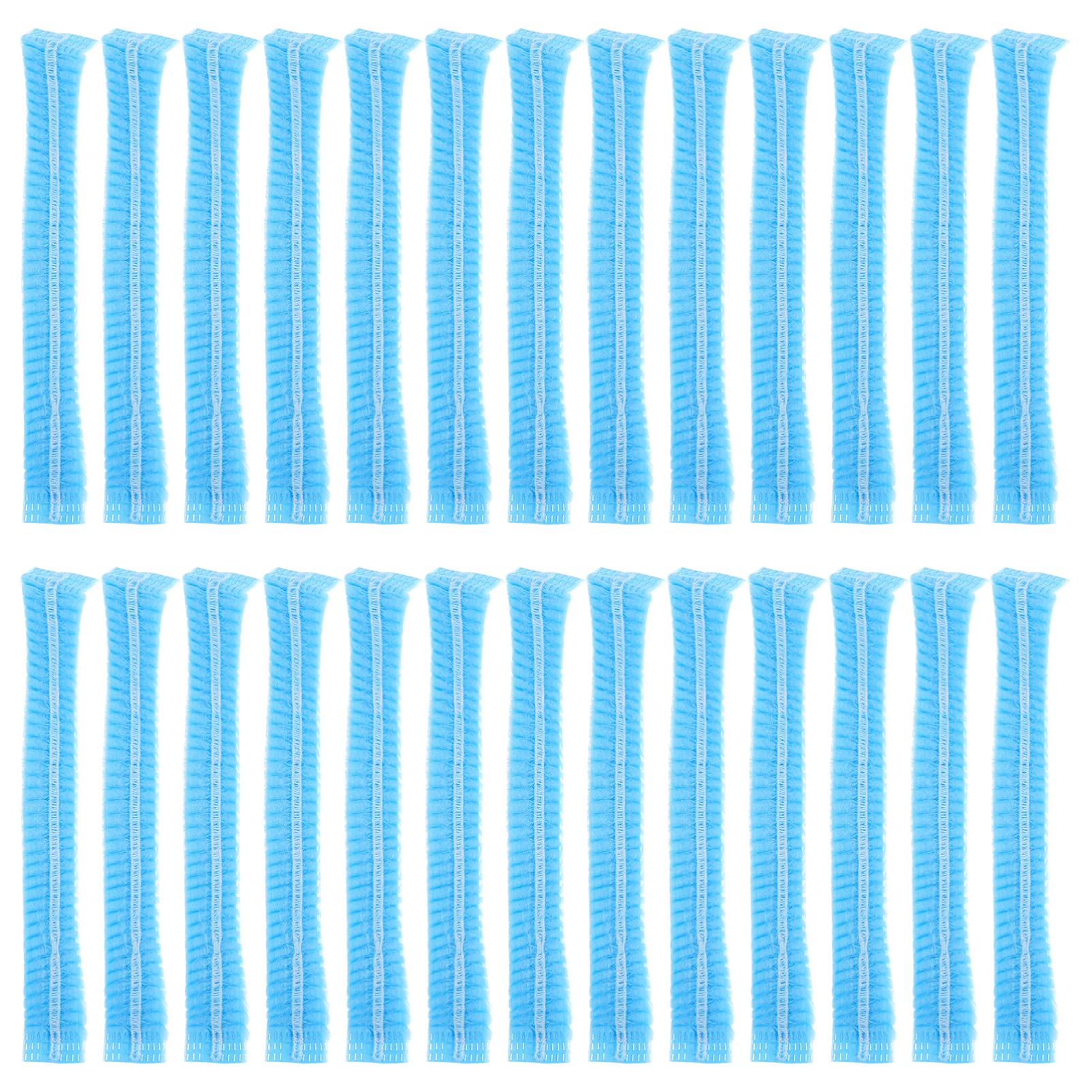 DOITOOL 100-Pack Disposable Nonwoven Bouffant Caps for Women - Blue Hair Nets for Hospital, Salon, Spa, Catering & Food Service - Comfortable & Breathable Work Caps for Hygiene & Safety
