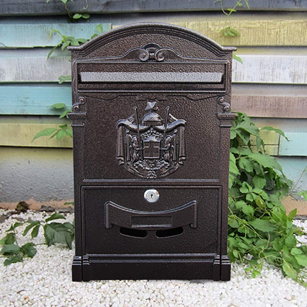 **Waterproof Outdoor Mailbox Villa - Durable, Easy to Clean Multi-Functional Parcel Delivery Box (Black) - Perfect for Porch, Garden & Secure Package Drop-Off**