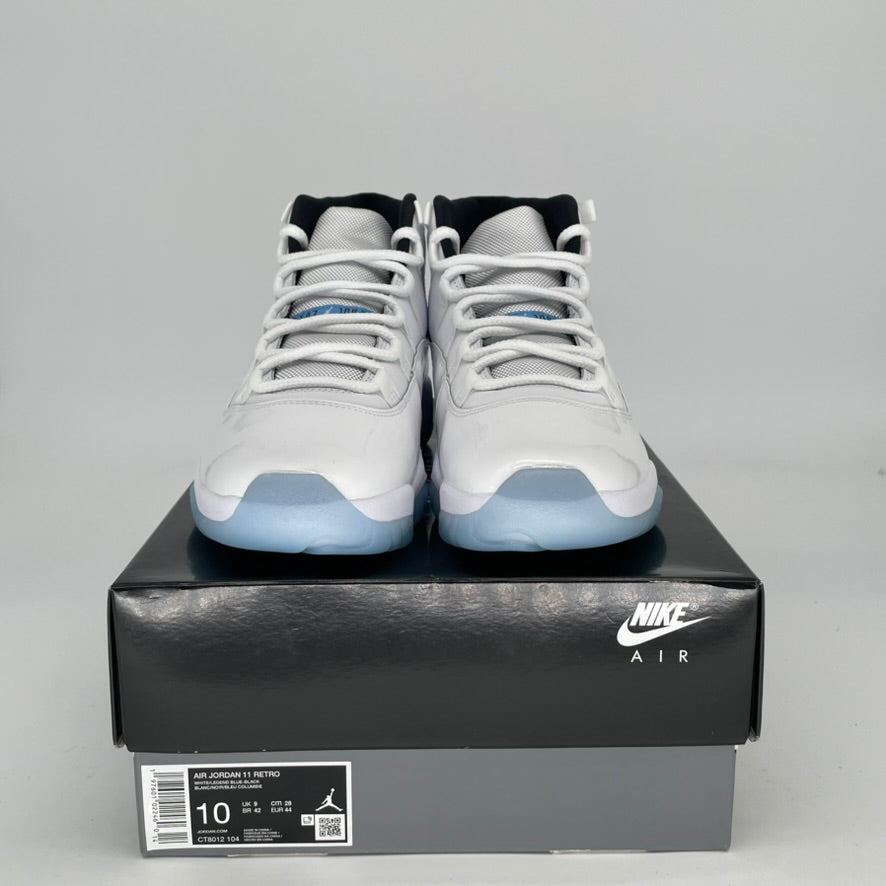 AIR JORDAN 11 Retro Legend Blue Basketball Shoes - Men's Size 10/Women's 11.5 (CT8012-104) - Perfect for Court Performance & Streetwear Fashion