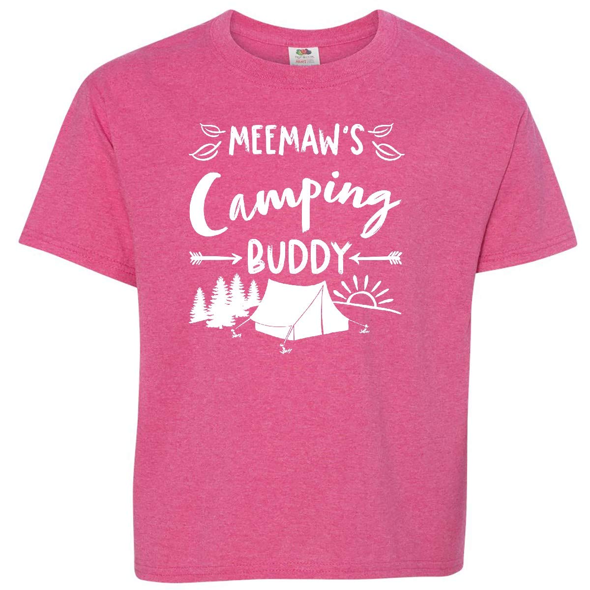 Inktastic Meemaws Camping Buddy Youth T-Shirt - Fun Graphic Tee for Kids Outdoor Adventures, Camping Trips & Family Vacations