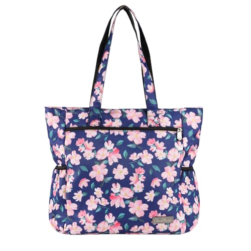 Cherry Flowers in Dark Blue