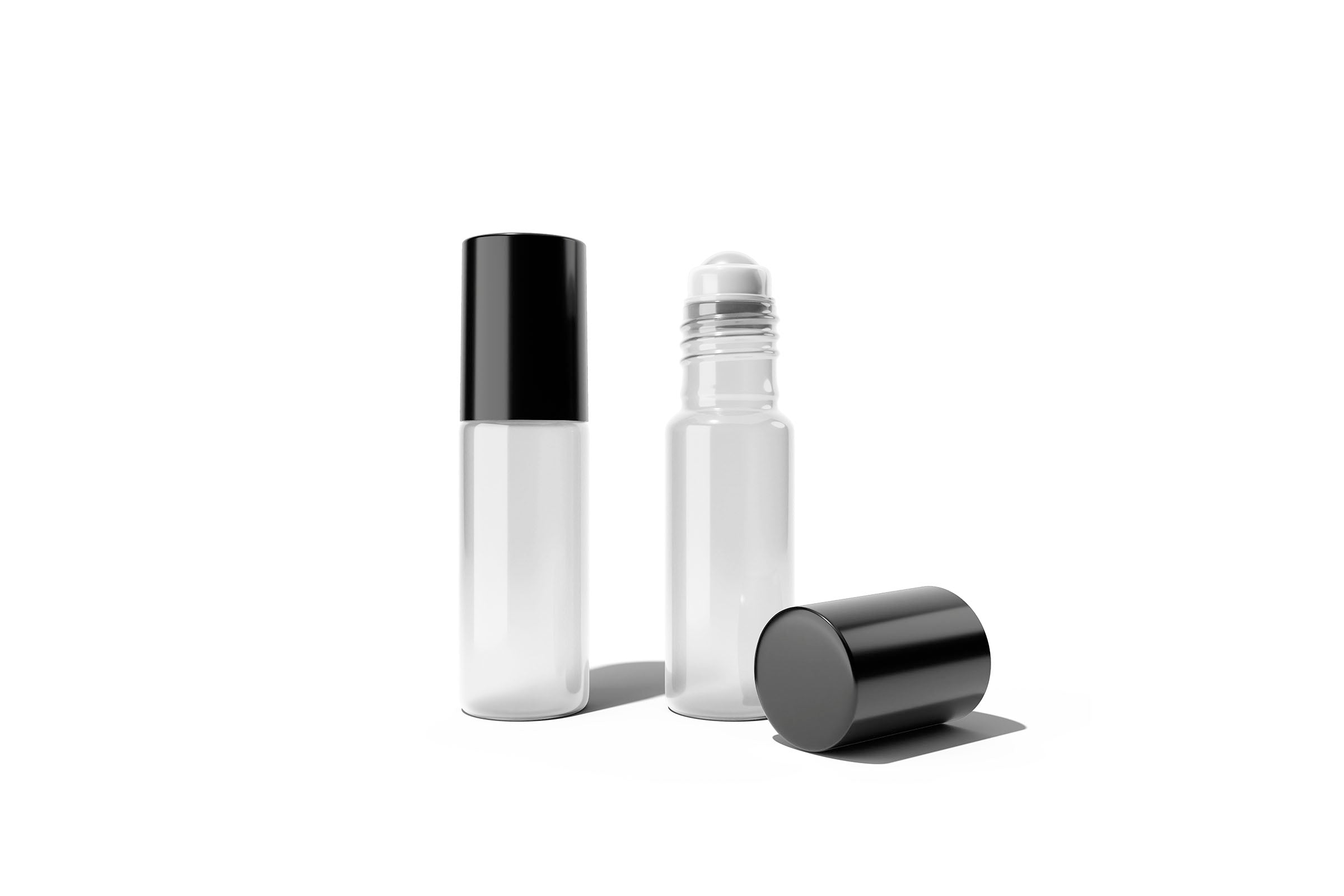 Roll On Bottles for Essential Oils & Aromatherapy - Leak-Proof Glass Bottles with Stainless Steel Roller Balls - Perfect for DIY Skincare, Perfume & Massage Oils