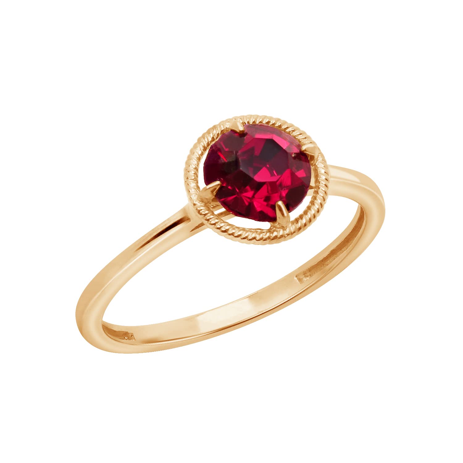 10K Gold March Birthstone Ring with Imported Crystal – Amazon Essentials (Previously Amazon Collection) | Elegant Jewelry Gift for Women, Perfect for Birthdays, Anniversaries & Special Occasions