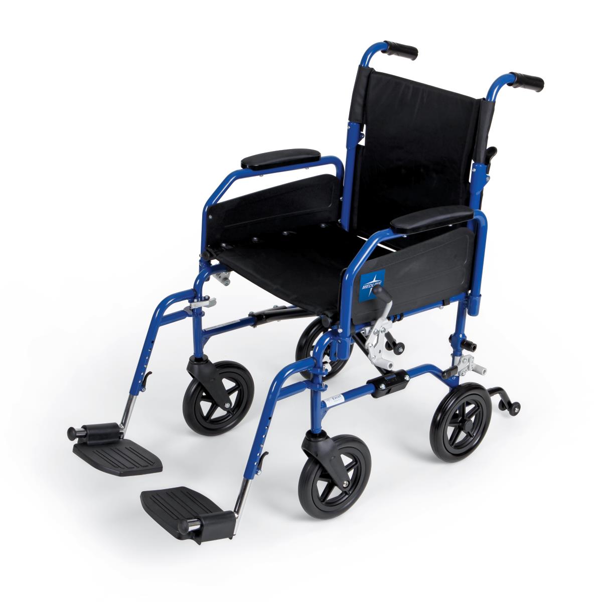 Hybrid Wheelchair - Standard & Transport Combo with Removable Desk Arms & Adjustable Leg Rests | Ideal for Home, Hospital & Travel Use