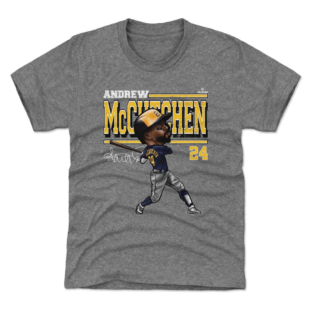 Andrew McCutchen Kids T-Shirt - Milwaukee Brewers Cartoon Baseball Tee for Boys & Girls - Perfect for Game Day, Birthday Gifts & Fan Apparel