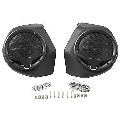 Premium TCMT King Tour Pack Wrap-Around Backrest Speakers for Harley Touring Bikes - Compatible with CVO Road King, Road Glide, Street Glide & Electra Glide (2014-2023 Models) - Perfect for Long Rides, Road Trips & Enhanced Audio Experience