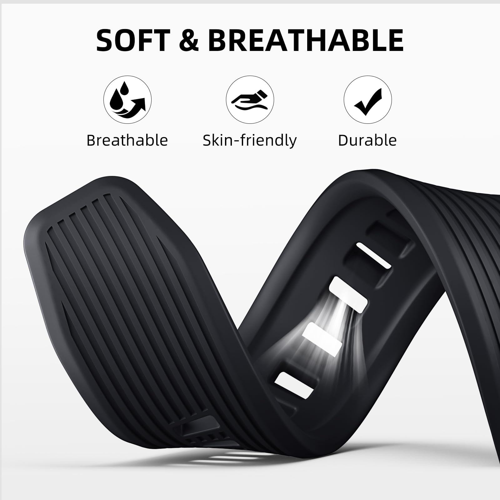 Odbeai Classic Sport Band Compatible with Apple Watch Ultra 2/Ultra/Series SE 10 9-1 - Soft Rugged Strap for Men & Women (49mm 46mm 45mm 44mm 42mm) - Perfect for Workouts, Running, Hiking & Everyday Wear