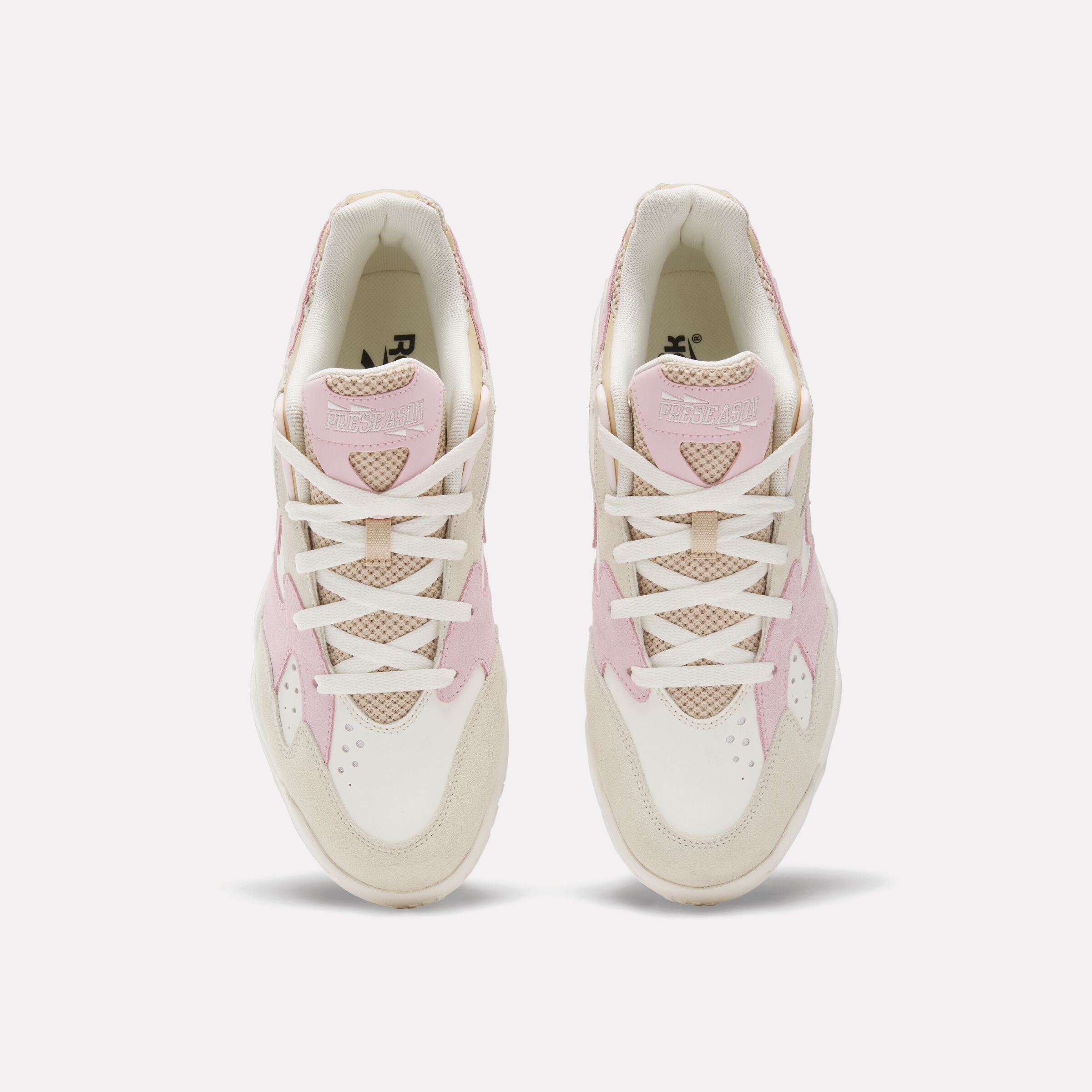 Nike Preseason 94 Low Sneakers - Chalk/Chalk/Frosted Berry Colorway | Comfortable Basketball Shoes for Men & Women | Perfect for Streetwear, Casual Wear & Gym Training