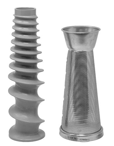 Premium Nella Manual Tomato Squeezer with Plastic Funnel & Drip Tray - Stainless Steel Hand Crank Fruit Press for Making Tomato Sauce, Juice - Perfect for Home Canning, Italian Cooking & DIY Food Processing