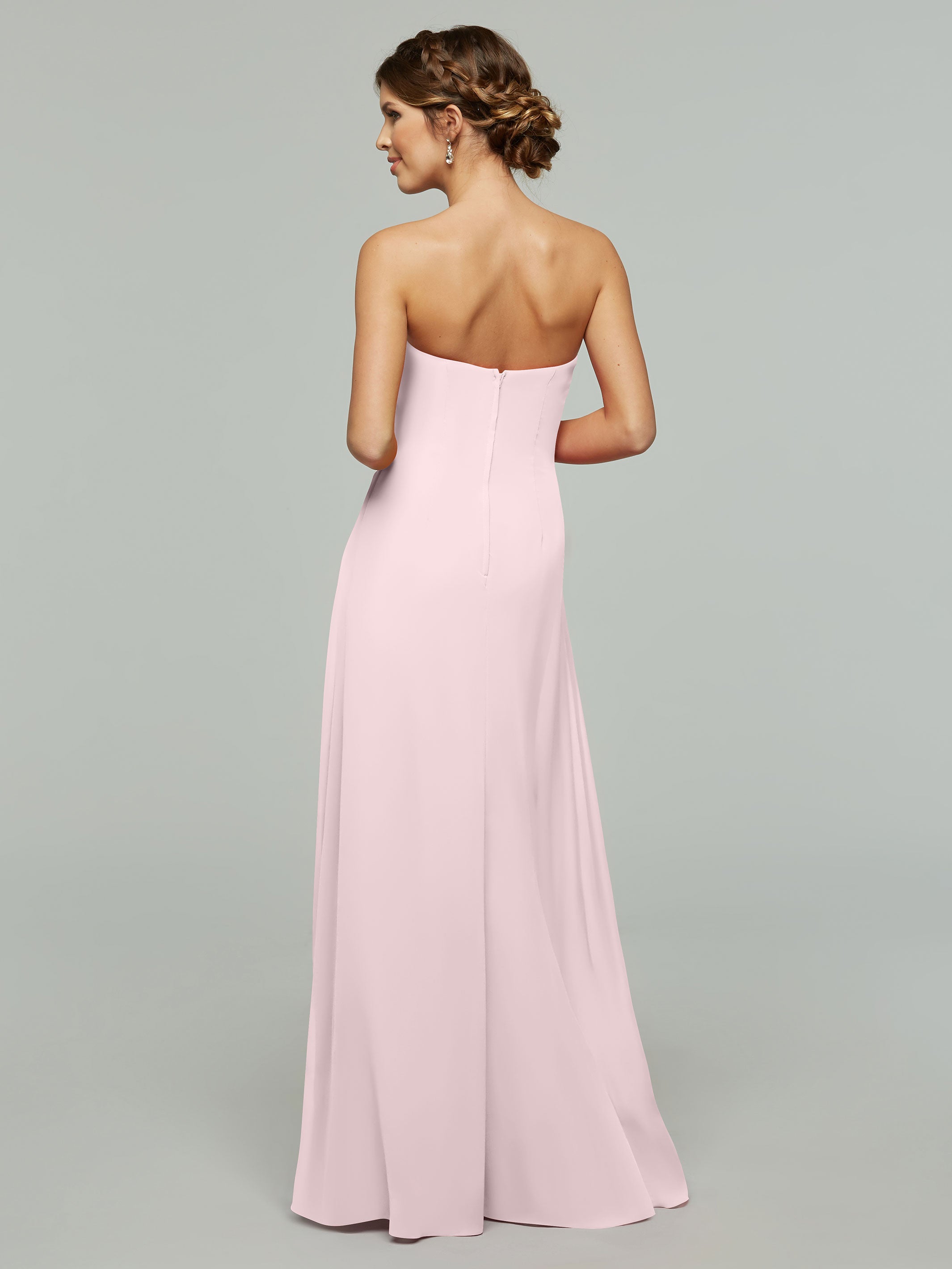 Elegant 80046 Chiffon Sheath Bridesmaid Dress with Sweetheart Neckline - Perfect for Weddings, Formal Events & Special Occasions