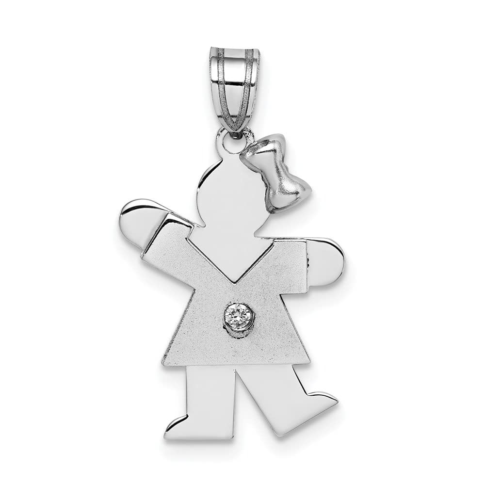 14K White Gold AA Diamond Pendant Necklace for Women - Elegant Fine Jewelry Gift for Anniversary, Birthday & Special Occasions | Auriga Jewelry Collection