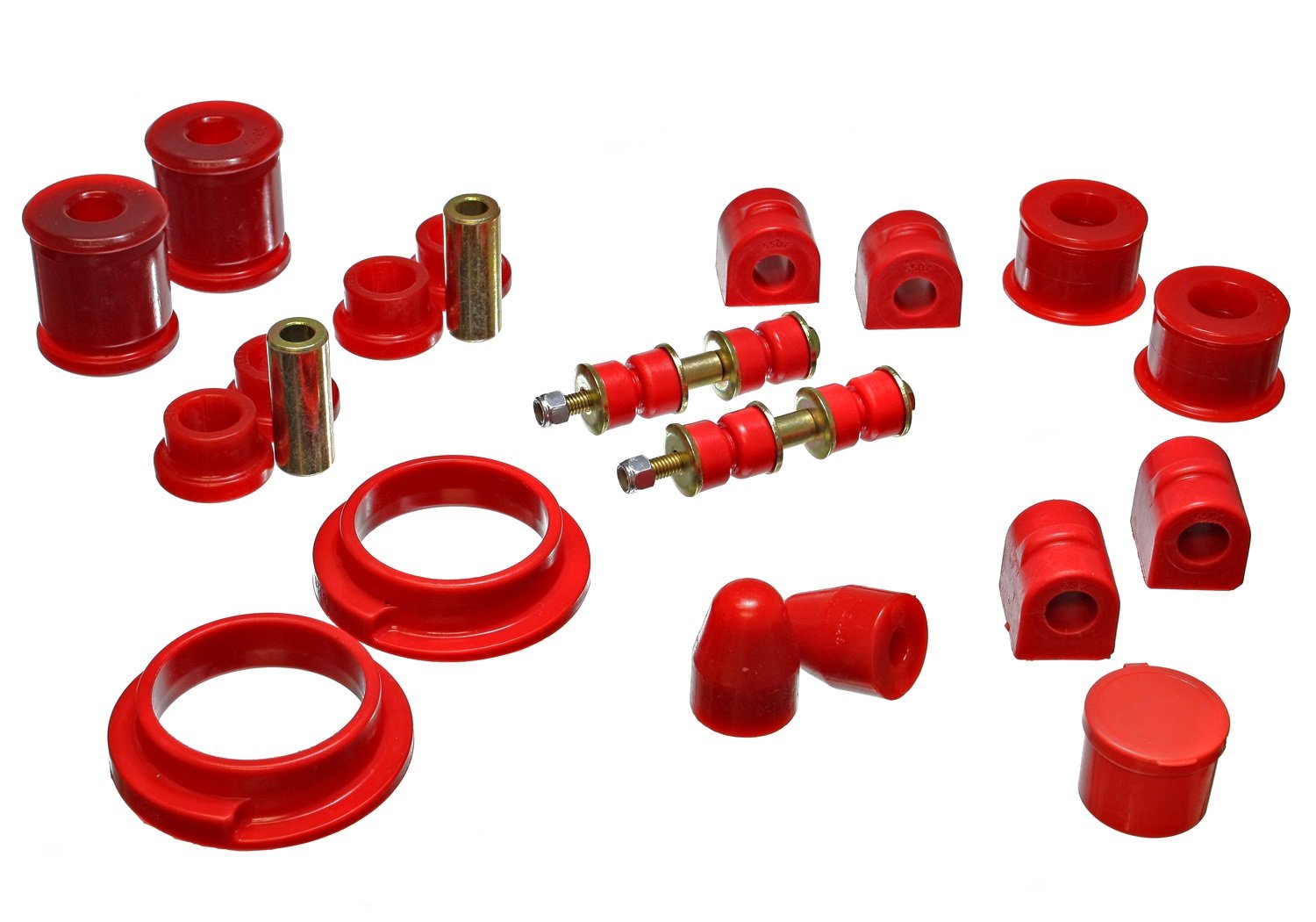 Energy Suspension 4.18119R Master Bushing Kit for Ford Focus - Complete Polyurethane Suspension Upgrade for Improved Handling & Ride Comfort | Perfect for Street Performance & Track Racing