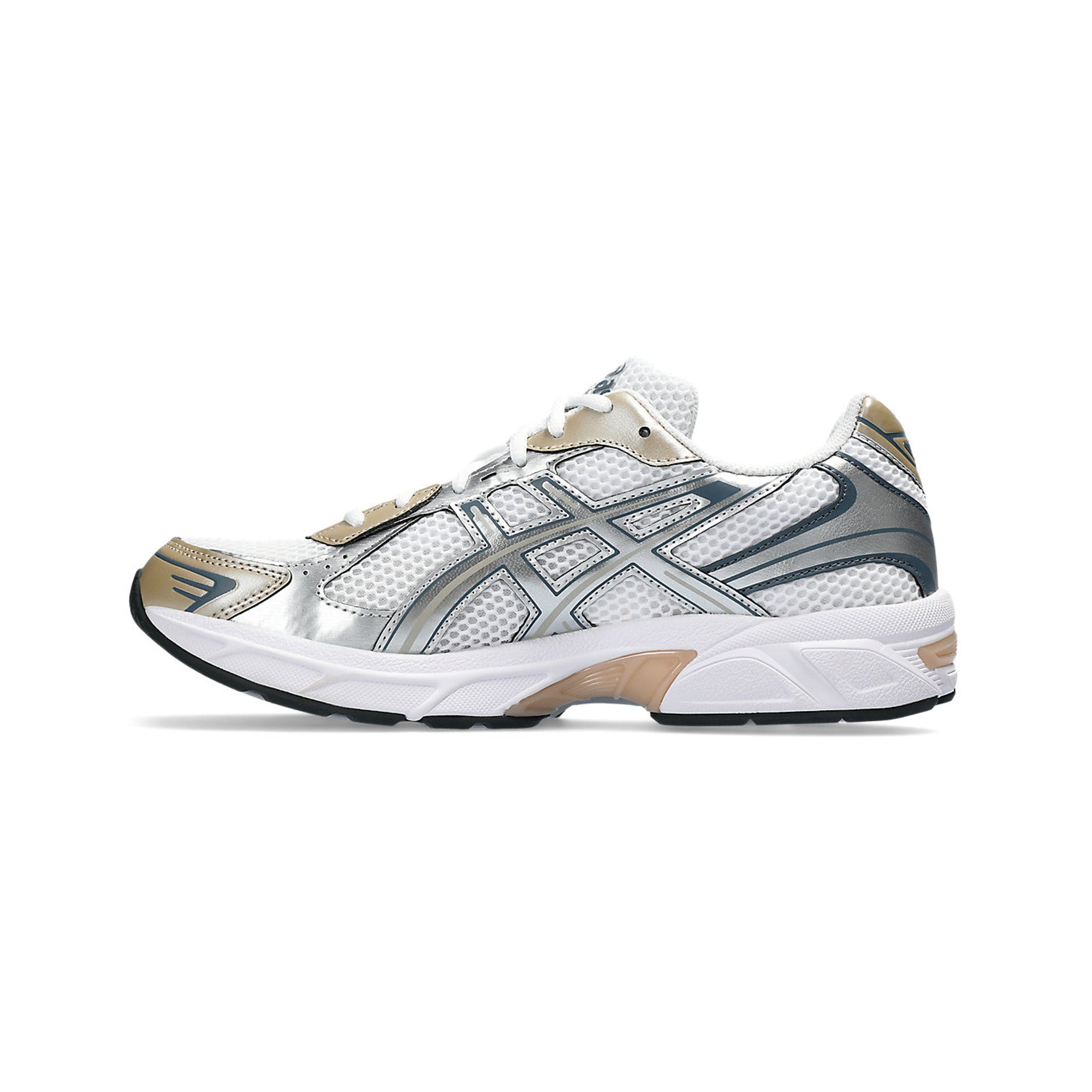 ASICS GEL 1130 Running Shoes for Men & Women - White/Wood Crepe - Lightweight Cushioned Sneakers for Jogging, Gym Workouts & Casual Wear