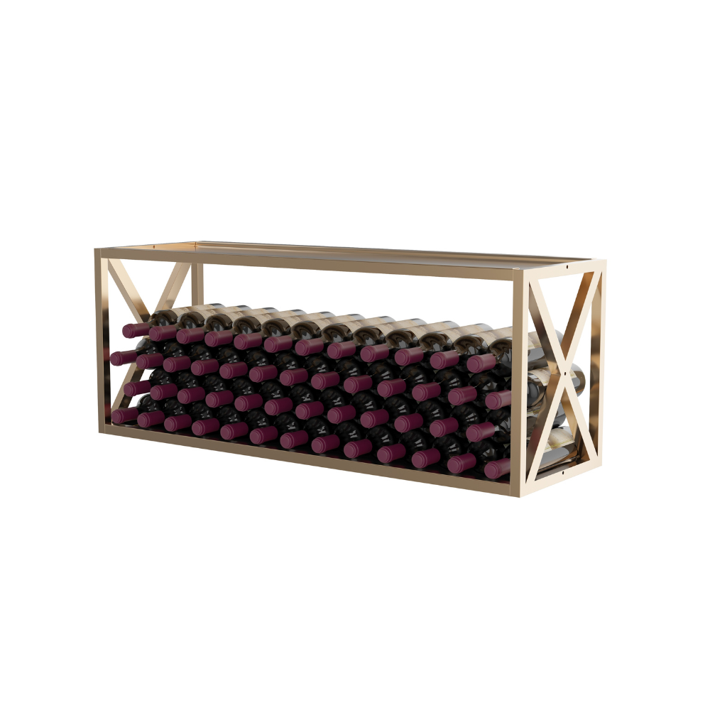Premium Evolution Low Profile Wine Box - Elegant Wooden Wine Storage for Home, Office & Gifting | Perfect for Wine Collectors & Entertaining Guests